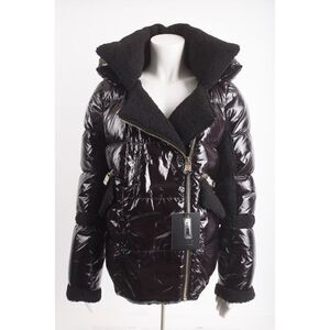 Series By Nicole Benisti Geilo Down Winter Jacket Coat Puffer Shearling Black M